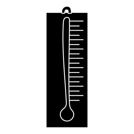 Thermometer icon in simple style on a white background vector illustrationのイラスト素材