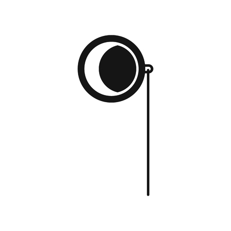 Monocle icon in simple style on a white background vector illustrationのイラスト素材