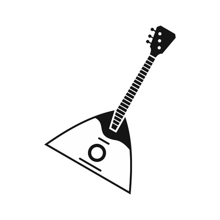 Balalaika icon in simple style on a white background vector illustrationのイラスト素材