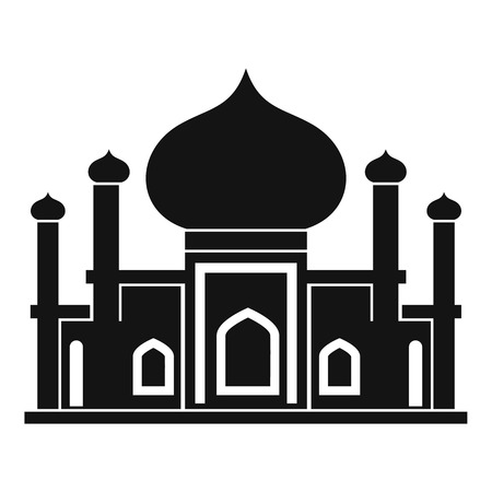 Mosque icon in simple style on a white background vector illustrationのイラスト素材