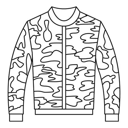 Paintball jacket icon in outline style on a white background vector illustrationのイラスト素材