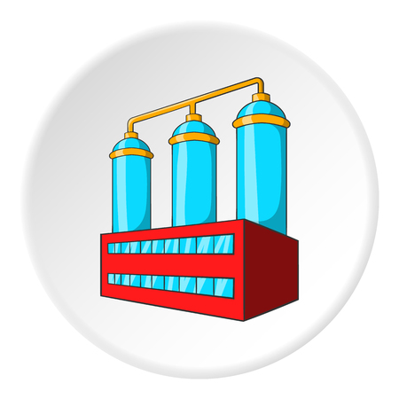 Wort preparation icon in cartoon style isolated on white circle background. Production of alcohol symbol vector illustrationのイラスト素材