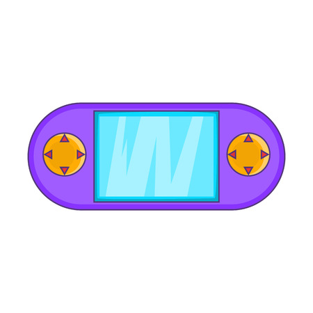 Portable game console icon. Cartoon illustration of console vector icon for web designのイラスト素材