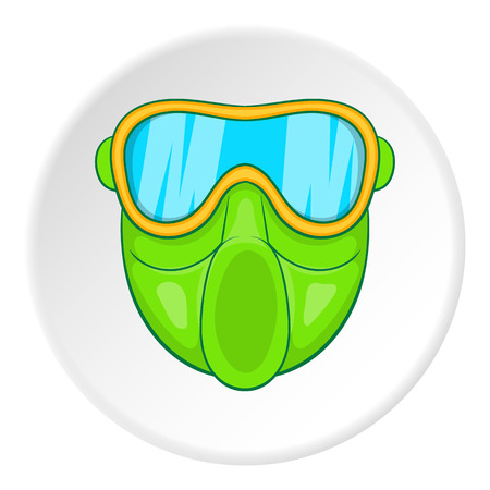 Mask for paintball icon. Cartoon illustration of mask for paintball vector icon for webのイラスト素材