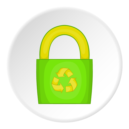 Eco bag icon. Cartoon illustration of eco bag vector icon for webのイラスト素材
