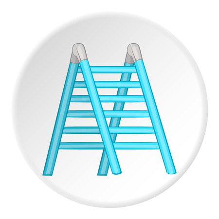 Ladder icon. Cartoon illustration of ladder vector icon for webのイラスト素材