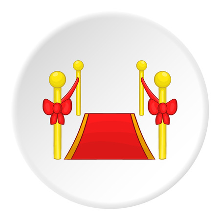 Red carpet icon. Cartoon illustration of red carpet vector icon for webのイラスト素材