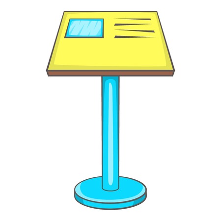 Information board icon. Cartoon illustration of information board vector icon for webのイラスト素材