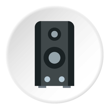 Music speaker icon. Flat illustration of music speaker vector icon for webのイラスト素材