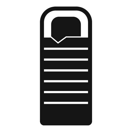 Sleeping bag icon. Simple illustration of sleeping bag vector icon for webのイラスト素材