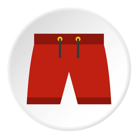 Summer shorts icon. Flat illustration of shorts vector icon for web designのイラスト素材