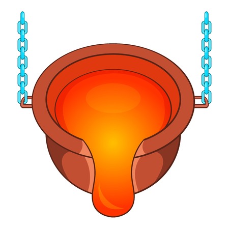 Liquid metal icon. Cartoon illustration of liquid metal vector icon for webのイラスト素材