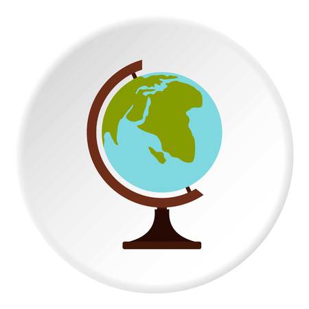 Globe icon. Flat illustration of globe vector icon for web designのイラスト素材