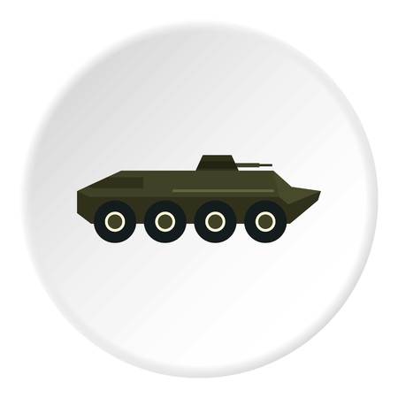 Armored troop-carrier icon. Flat illustration of troop-carrier vector icon for web designのイラスト素材