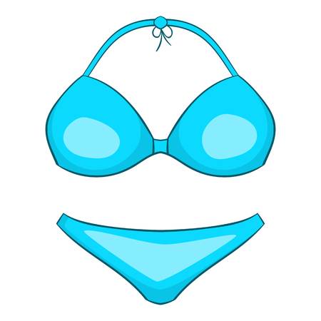 Bikini icon. Cartoon illustration of bikini vector icon for webのイラスト素材