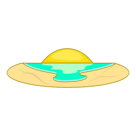 Sunset icon. Flat illustration of sunset vector icon for webのイラスト素材