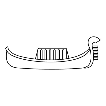 Gondola icon. Outline illustration of gondola vector icon for webのイラスト素材
