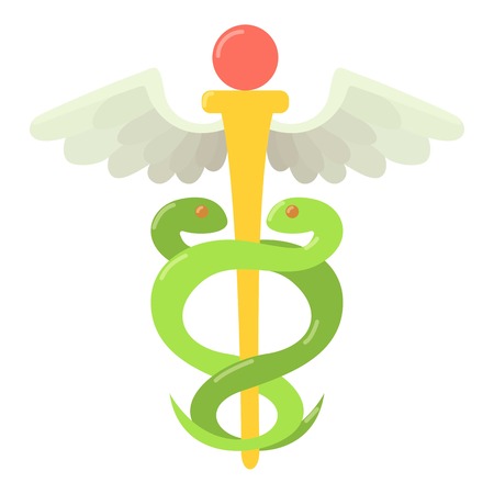 Sign medicine icon. Flat illustration of sign medicine vector icon for webのイラスト素材