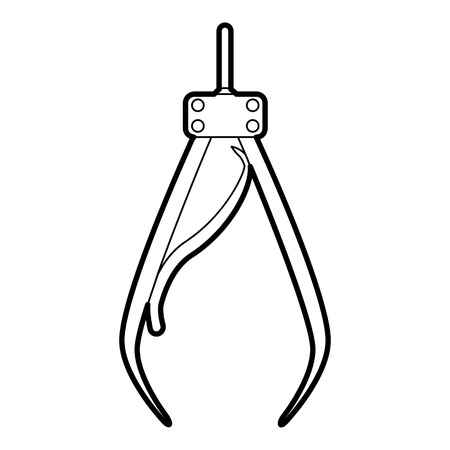 Medical compasses icon. Outline illustration of medical compasses vector icon for webのイラスト素材