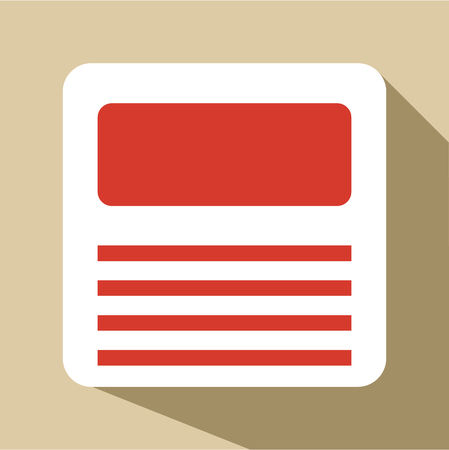 Floppy icon. Flat illustration of floppy vector icon for webのイラスト素材