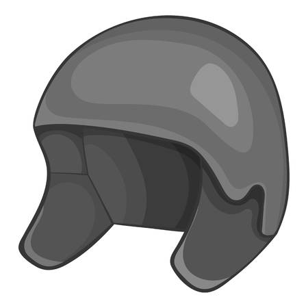 Snowboard helmets icon. Gray monochrome illustration of snowboard helmets vector icon for webのイラスト素材