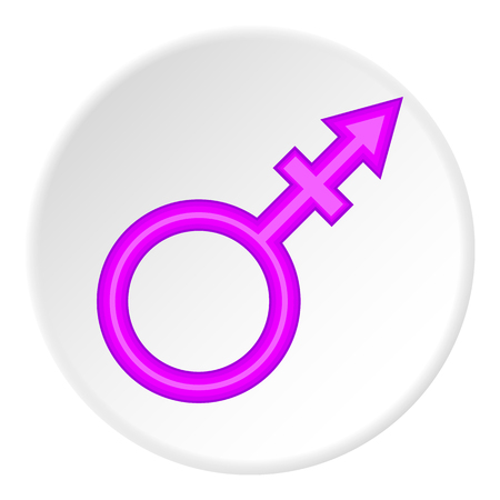 Transgender sign icon. Cartoon illustration of transgender sign vector icon for webのイラスト素材