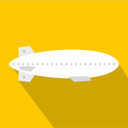 Dirigible balloon icon. Flat illustration of dirigible vector icon for web designのイラスト素材