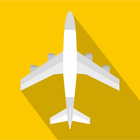 Airplane icon. Flat illustration of airplane vector icon for web designのイラスト素材