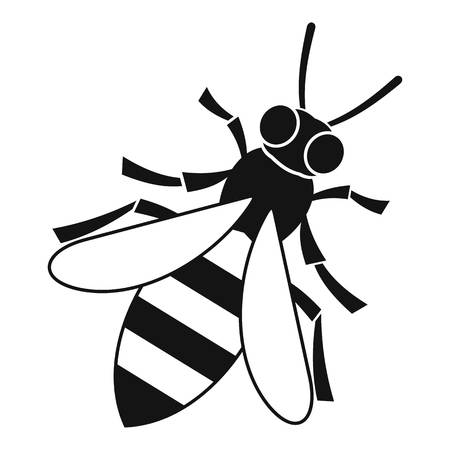 Honey bee icon. Simple illustration of bee vector icon for webのイラスト素材