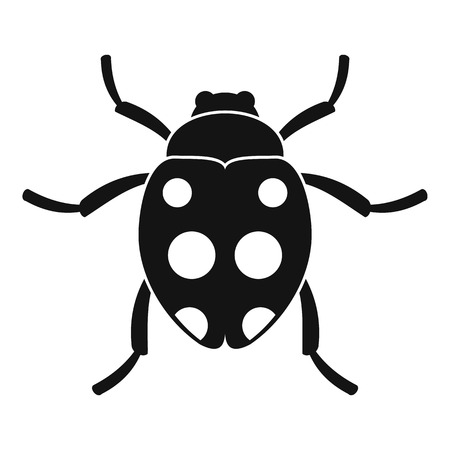 Ladybug icon. Simple illustration of ladybug vector icon for webのイラスト素材