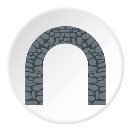 Stone arch icon. Flat illustration of stone arch vector icon for webのイラスト素材