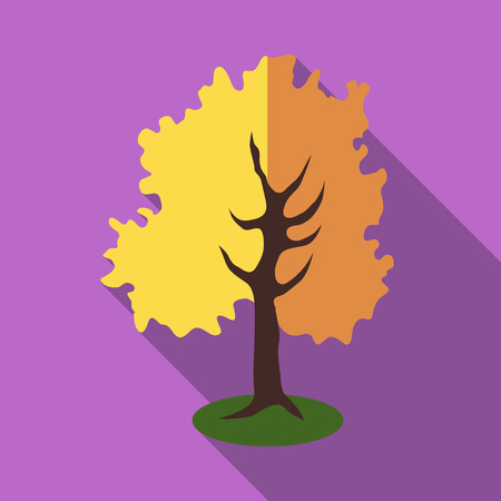 Tall tree icon. Flat illustration of tall tree vector icon for webのイラスト素材