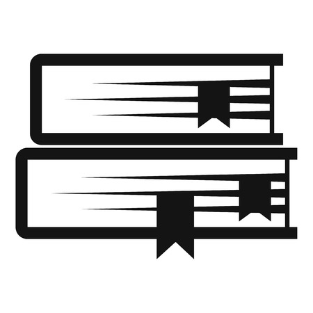 Two books icon. Simple illustration of two books vector icon for webのイラスト素材