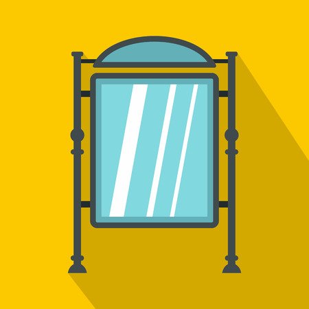 Advertising sign icon. Flat illustration of advertising sign vector icon for webのイラスト素材