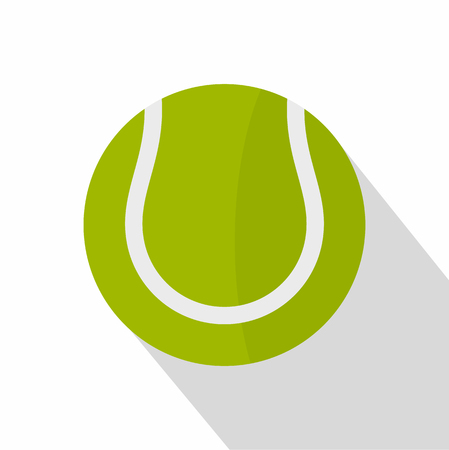 Tennis ball icon. Flat illustration of tennis ball vector icon for webのイラスト素材