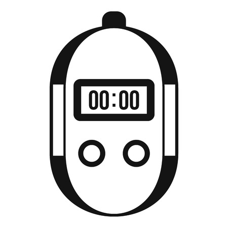 Stopwatch icon. Simple illustration of stopwatch vector icon for webのイラスト素材