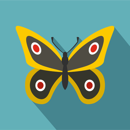 Little butterfly icon. Flat illustration of little butterfly vector icon for webのイラスト素材