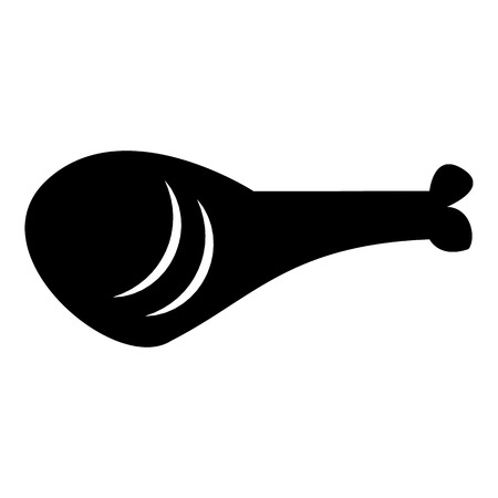 Meat leg icon. Simple illustration of meat leg vector icon for webのイラスト素材