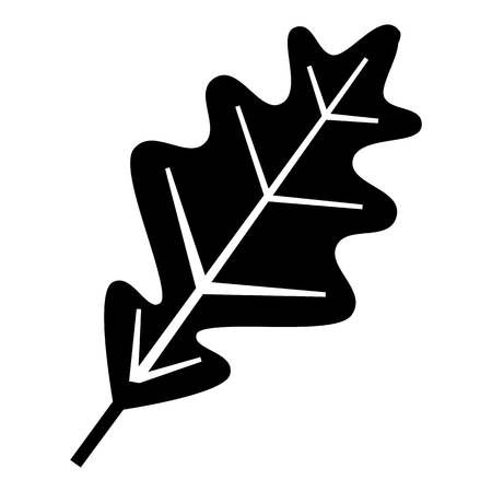 Oak leaf icon. Simple illustration of oak leaf vector icon for webのイラスト素材
