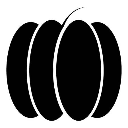 Pumpkin icon. Simple illustration of pumpkin vector icon for webのイラスト素材