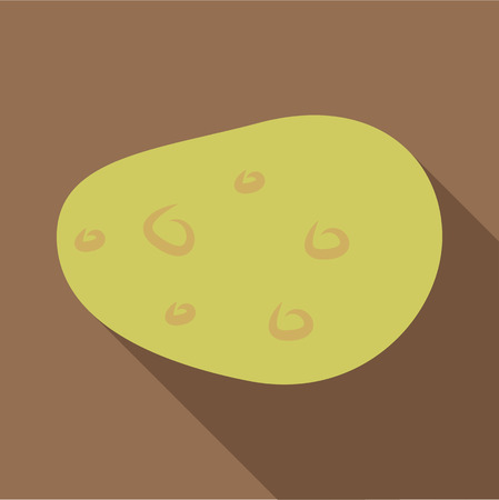 Fresh potato icon. Flat illustration of fresh potato vector icon for webのイラスト素材