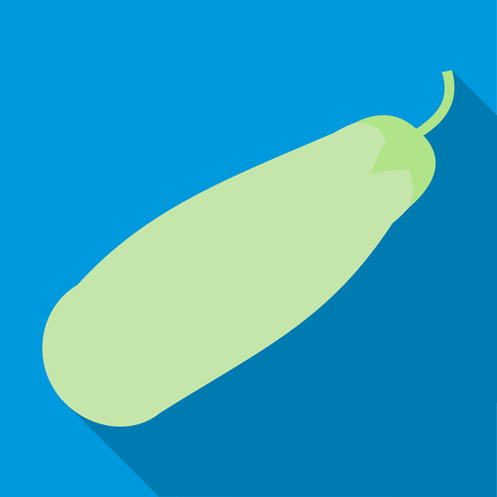 Fresh vegetable marrow icon. Flat illustration of fresh vegetable marrow vector icon for webのイラスト素材