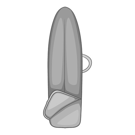 Surfboard case icon. Gray monochrome illustration of surfboard case vector icon for web designのイラスト素材