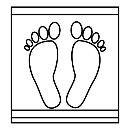 Mat for entrance icon. Outline illustration of mat for entrance vector icon for webのイラスト素材