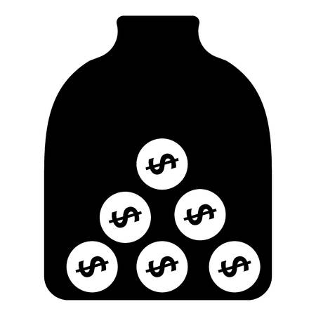 Money piggy bank icon. Simple illustration of money piggy bank vector icon for webのイラスト素材