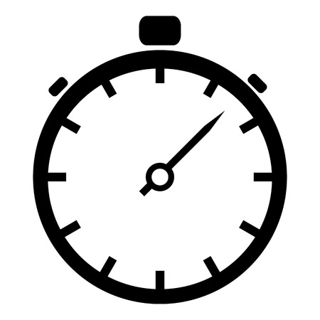 Stopwatch icon. Simple illustration of stopwatch vector icon for webのイラスト素材