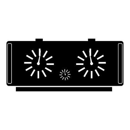 Chess clock icon. Simple illustration of chess clock vector icon for webのイラスト素材