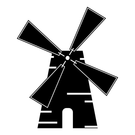 Mill icon. Simple illustration of mill vector icon for webのイラスト素材