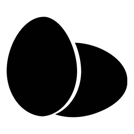 Eggs icon. Simple illustration of eggs vector icon for webのイラスト素材