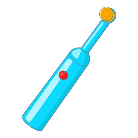 Electric toothbrush icon. Cartoon illustration of electric toothbrush vector icon for web designのイラスト素材